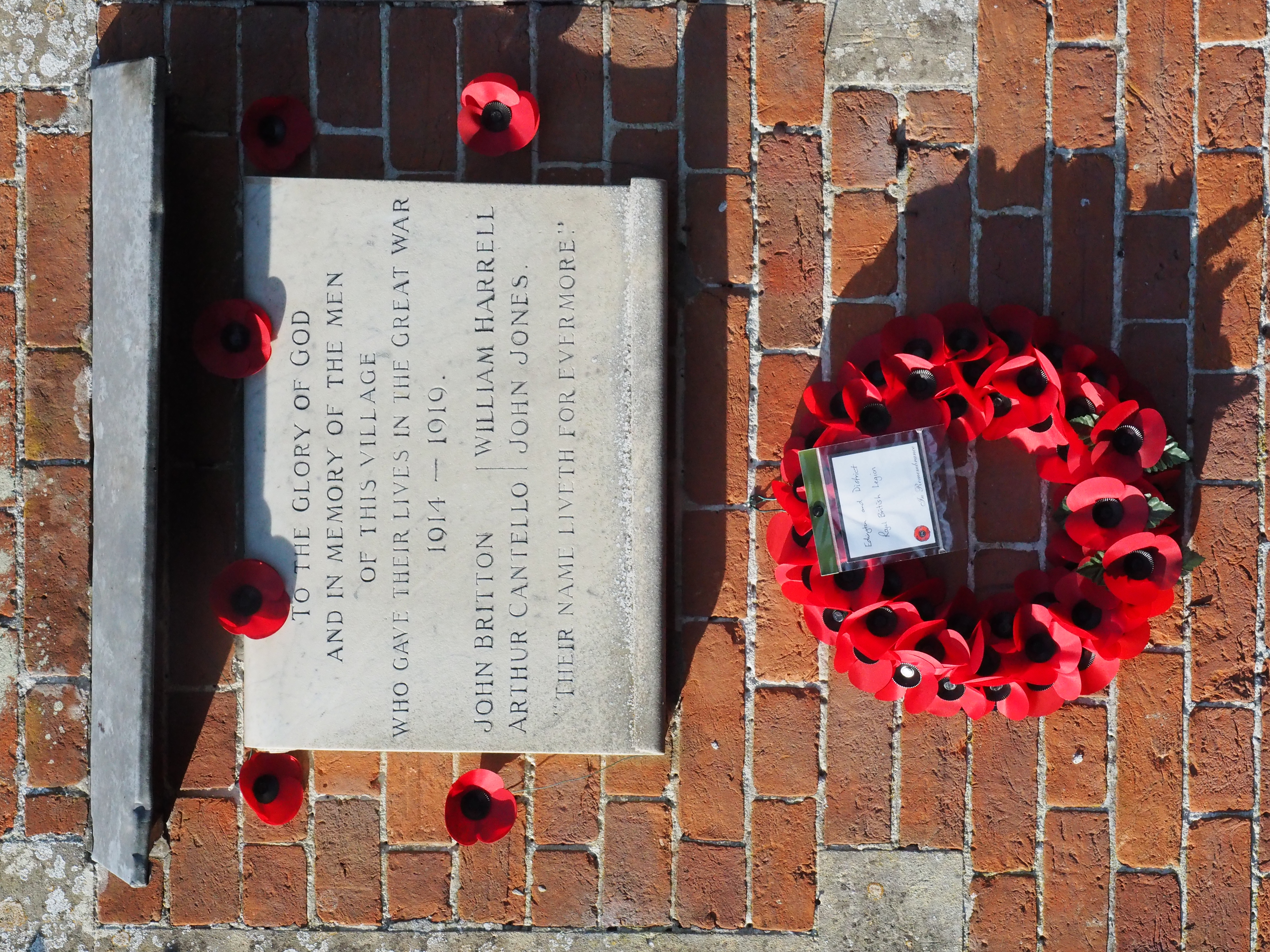 Village Hall Memorial Plaque